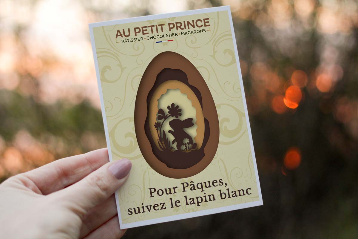 mockup carte postale au petit prince