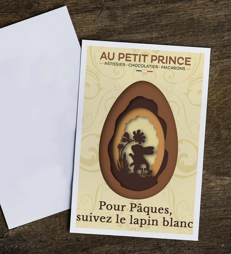 deux cartes postale, une vierge et une imprimé